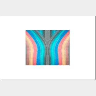 Stripes Symmetry Abstract Art Posters and Art